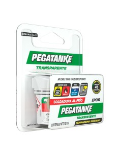 PEGATANKE PEGAMENTO EPÓXICO BI-COMPONENTE TRANSPARENTE, 32 ml