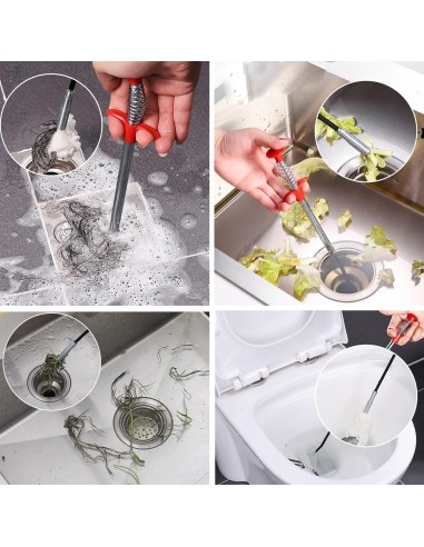 Desatascador de tuberías con garras