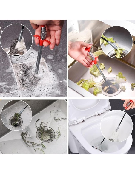 Desatascador de tuberías con garras