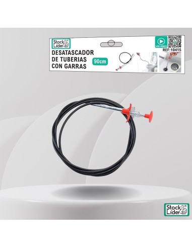 Desatascador de tuberías con garras