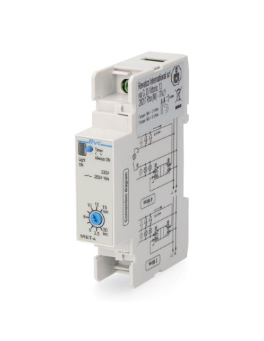 Minutero de escalera 1 din sin prealarma sassin