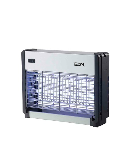 Mata insectos profesional eléctrico, cromo/negro, 2 x 8w 50 m 33 x 9 x 26 cm