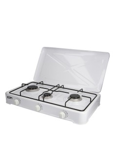 Cocina de gas esmaltada 3 fuegos