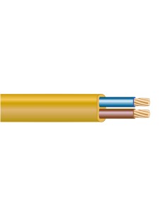 Manguera plana h03vvh2-f 2 x 0,75 mm dorada euro/m