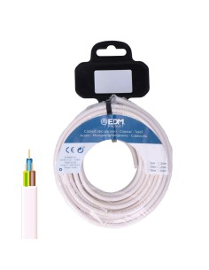 Carrete manguera tubular h05vv-f 3 g 2,50 mm blanca, 20 m