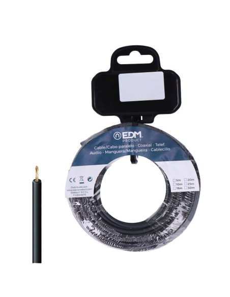 Carrete cablecillo h07z1-k 4,00 mm negro, 50 m