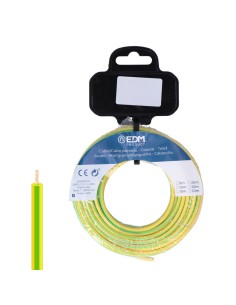 Carrete cablecillo h07z1-k 6,00 mm bicolor, 25 m