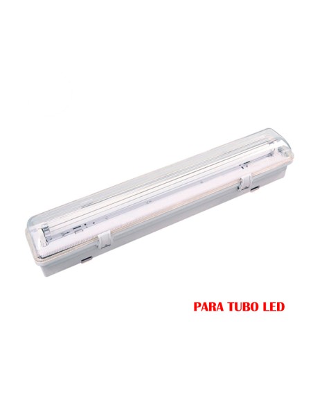 Pantalla fluorescente estanca para tubo de led 1 x 9 w (eq. 18 w) 220 v ip65 65 cm