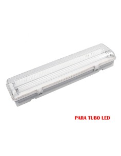 Pantalla fluorescente estanca para tubo de led 2 x 18 w (eq. 36 w) 220 v ip65 126 cm