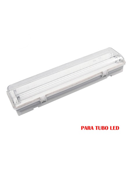 Pantalla fluorescente estanca para tubo de led 2 x 22 w (eq. 58 w) 220 v ip65 155 cm