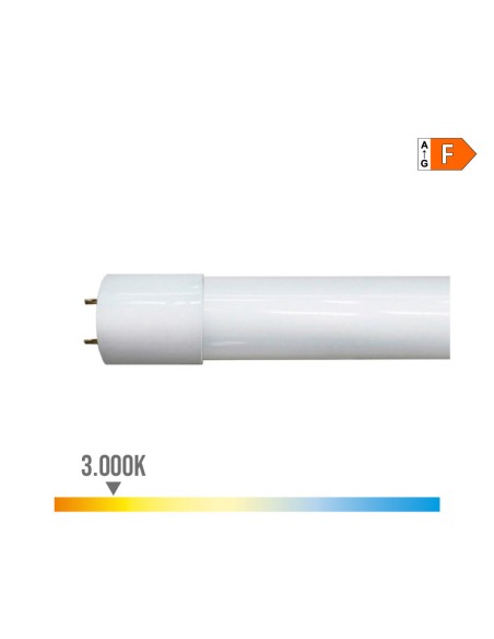 Tubo led t8 18 w 1900 lm 3000 k luz calida (eq.36w) ø2,6 x 120 cm
