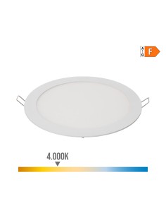 Downlight led empotrable redondo 20 w luz día 4000 k 1500 lm blanco ø22,5 cm