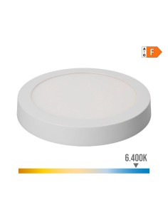 Downlight led superficie redondo blanco 20 w 1500 lm 6400 k luz fria ø22 x 3,5 cm