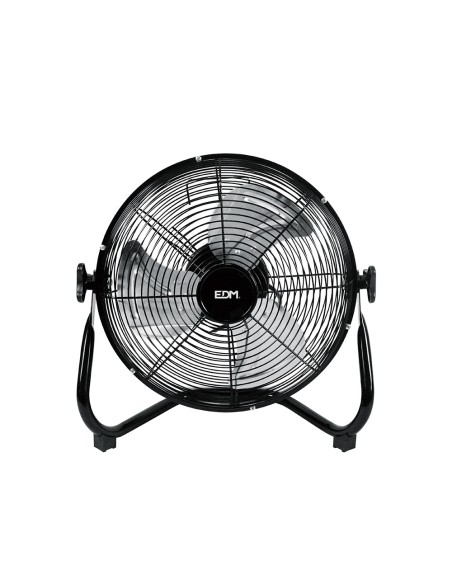 Ventilador industrial de suelo. color negro 40w 57,7 db aspas ø30 x 41 cm