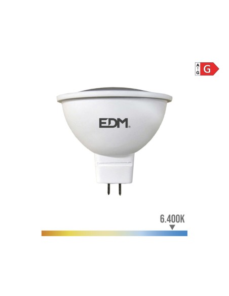 Bombilla dicroica led mr16 5 w 12 v 450 lm 6400 k luz fría ø5 x 5 cm