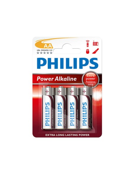 Pila alkalina aa - lr06 1,5v (blister 4 unid.) ø14,5 x 50,5 mm