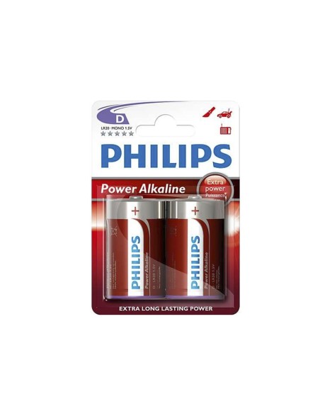 Pila alkalina power alkaline d - lr20 1,5v (blister 2 uds) ø34,2 x 61,5 mm