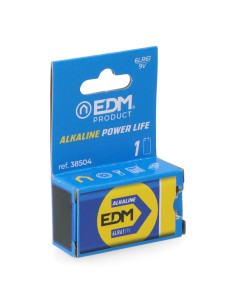 Pila alkalina long life 6lr61 - 9 v (blister 1 unid.) 26,5 x 17,5 x 48,5 mm