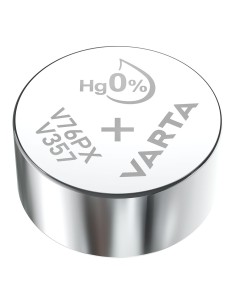 Micro pila de boton silver sr44 - v357 1,55v (blister 1 unid.) ø11,6x5,4mm (diámetro/alto)