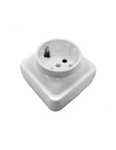 Base tipo f t/tl superficie "serie onsen" (bolsa blister) blanco