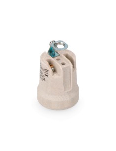 Portalámparas porcelana retractilado e27