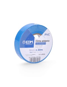 Cinta aislante calidad "supra" azul 19 mm x 20 m