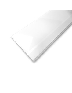 Burlete bajo puerta flexible blanco con fieltro 1 m