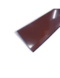 Burlete bajo puerta flexible marron con fieltro 1 m