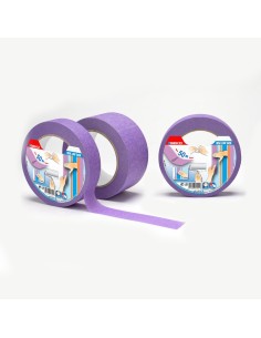 Cinta masking lila baja adhesividad para superficies delicadas 25 mm x 50 m