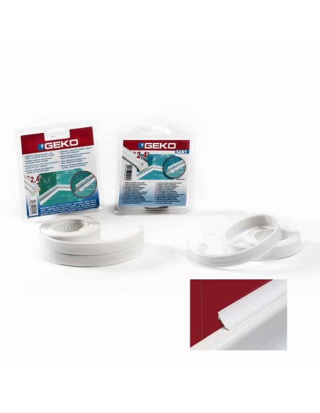 Sellador adhesivo para lavabos blanco 22 mm x 2,4 m