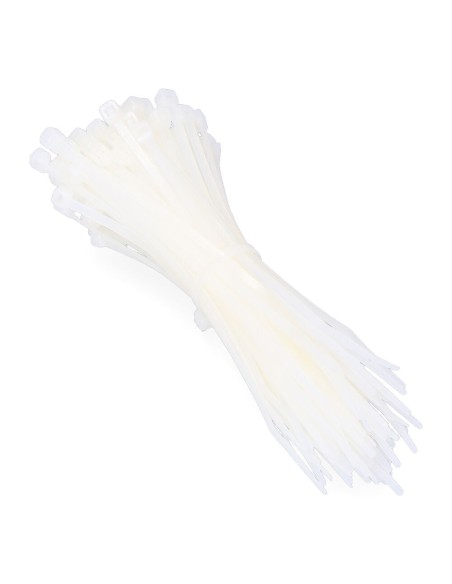 Bridas natural 2,5 x 100 mm nylon alta calidad (bolsa 100 unid.)