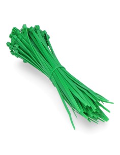 Bridas verdes 4,6 x 200 mm nylon alta calidad (bolsa 100 unid.)