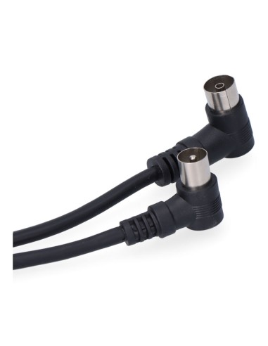 Prolongación tv-video macho hembra 9,5mm 5m envasada negra