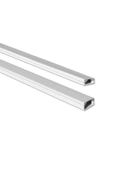 Mini canal adhesiva blanca 2 m 10 x 10 mm (precio por metro)