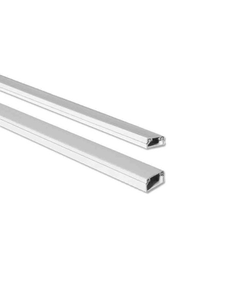 Mini canal adhesiva blanca 2 m 10 x 15 mm (precio por metro)