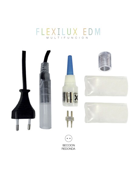 Kit alimentador-conector tubo flexilux y flexiled max 1380 w