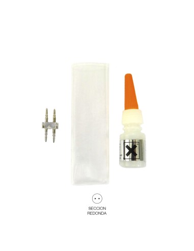 Kit union tubo flexilux/flexiled 2 vias