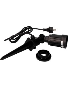 Estaca de jardín estanca color negro 1 foco e27