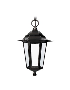 Aplique exterior zurich de aluminio y cristal e27 60 w sin bombilla, color negro, para techo