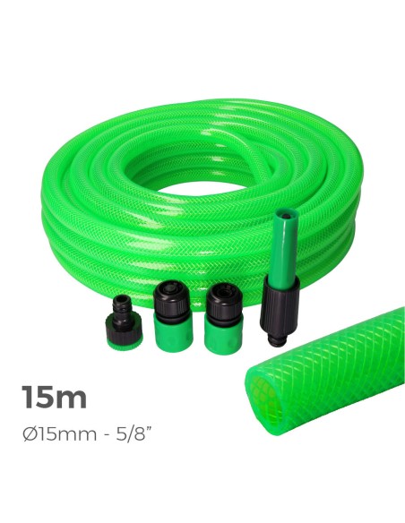 Kit manguera de jardin estandar 15 m (5/8" 15 mm)