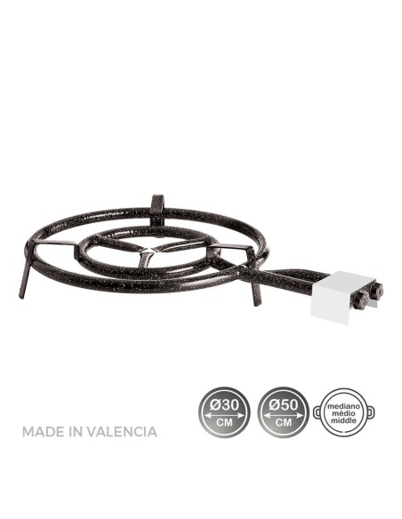 Quemador de gas butano/propano ø50 cm 2 fuegos