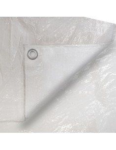 Toldo polietileno de doble cara color blanco, densidad 90 g / m, 4 x 5 m
