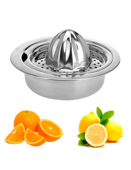 Exprimidor de cítricos acero inoxidable 0,8 l ø16 cm