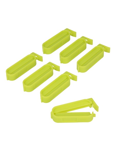 Pinza cierrabolsas pequeñas 6 cm, colores surtidos, 7 uds