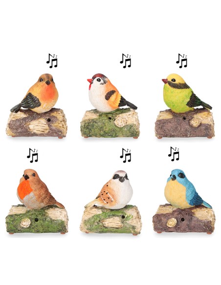 Figura pajaro con sensor de movimiento y sonido (modelos surtidos) 12,5cm colores / modelos surtidos