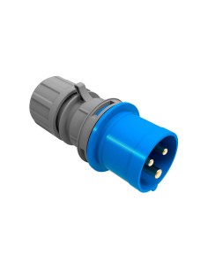 Clavija cetac 2p+t azul 16a 230v~ ip44 (envasada)