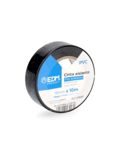 Cinta aislante calidad "supra" negra 19 mm x 10 m, blister