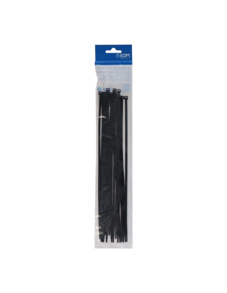Bridas negras 4,8 x 300 mm nylon alta calidad (bolsa 25 unid.)