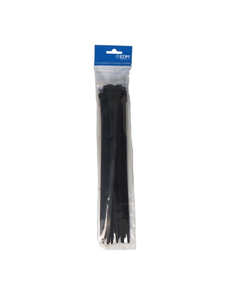 Bridas negras 7.6 x 300 mm nylon alta calidad (bolsa 25 unid.)
