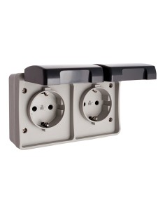 Base doble t/tl estanca 16 a 250 v ip44